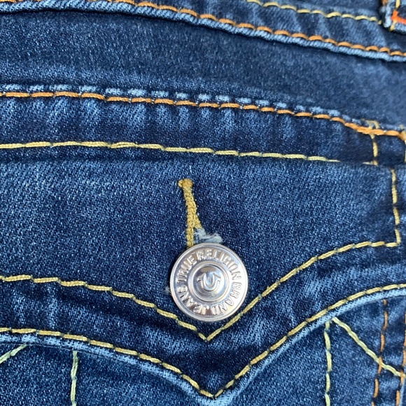 True Religion Rocco Relaxed Skinny Jeans Sz.30 Mid Rise Dark Medium Wash Denim - Picture 10 of 12